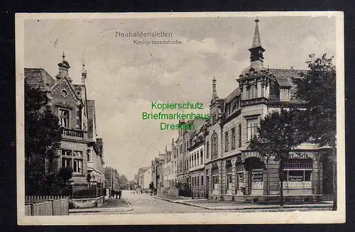 126652 AK Neuhaldensleben 1916 Kronprinzenstraße Restaurant und Cafe Alstein