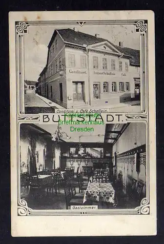 126535 AK Buttstädt 1911 Conditorei u. Cafe Schollain mit Gastzimmer