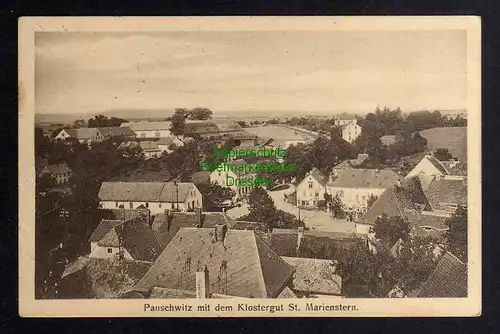 124880 AK Panschwitz mit Klostergut St. Marienstern1917 Feldpost