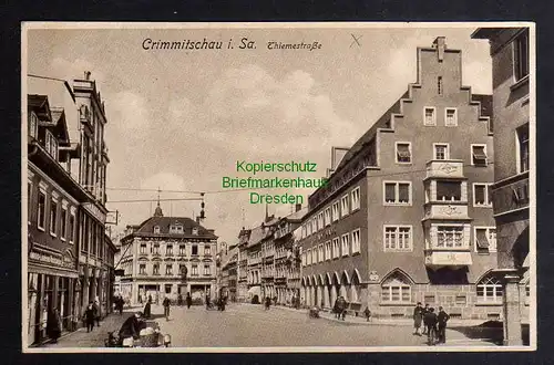 124932 AK Crimmitschau i. Sa. Thiemestraße 1929