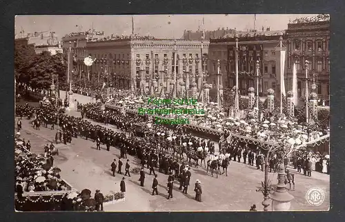 124750 AK Berlin 1905 Oranotypie Einholung der Kronprinzessin Feier Parade NPG 3