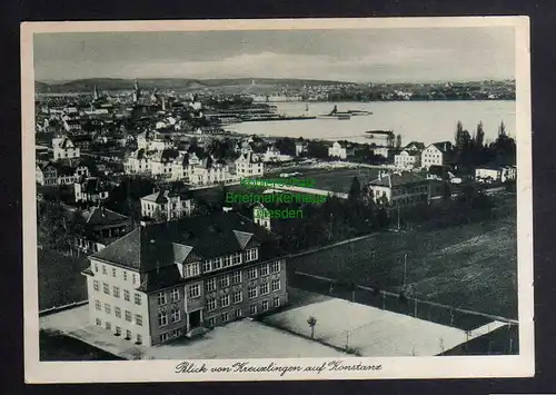 124739 AK Kreuzlingen Kanton Thurgau Schweiz um 1930 Blick auf Konstanz