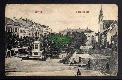 123654 AK Sopron Marktplatz 1909