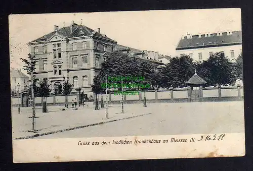 123892 AK Meissen 1911 Ländliches Krankenhaus