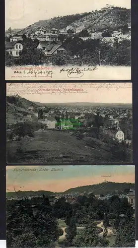 122628 3 AK Kötzschenbroda Niederlößnitz Panorama 1907 1911 1909