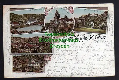 121242 AK Behringersmühle Pottenstein Schüttersmühle Tüchersfeld Neumühle bei Ra