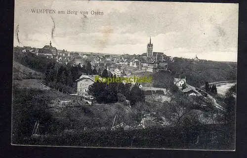 120386 AK Wimpfen am Berg von Osten 1914