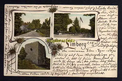 120406 AK Forsthaus Burg Limberg bei Börninghausen Preußisch Oldendorf 1905
