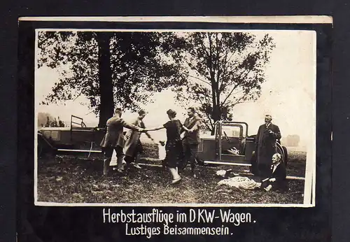 117852 Foto DKW Motoren Herbstausflüge im DKW Wagen 1928 Rasmussen