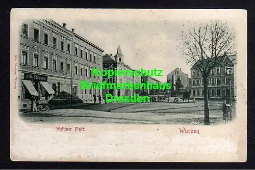 114619 AK Wurzen Wettiner Platz 1900