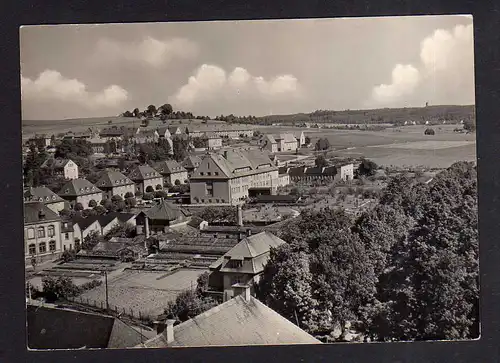 113526 AK Seifhennersdorf Blick vom Windmühlenberg 1960 Fotokarte Gärtnerei