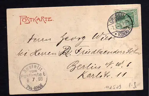 112529 AK Krosno Odrzanskie Crossen Oder Oderbrücke 1903
