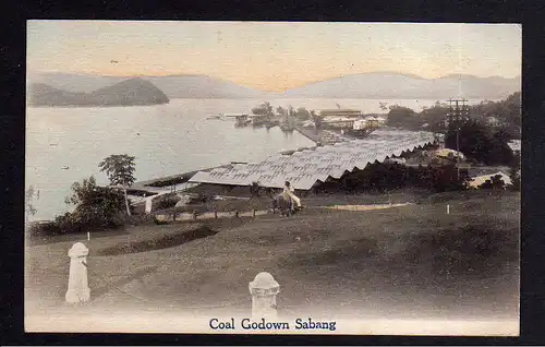 110011 AK Sabang Indonesien um 1914 Coal Godown Sabang