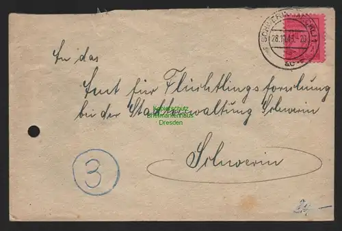 B11205 Brief SBZ Mecklenburg Schwerin 1945 gepr. Schmidt VPEX xa