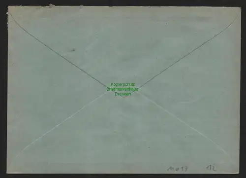 B11093 Brief BAZ Gebühr bezahlt 1946 Möhringen Baden an Hauptzollamt Singen