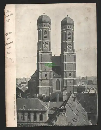 B7181 AK Riesenpostkarte ca. 32 x 24 cm München Frauenkirche 1898