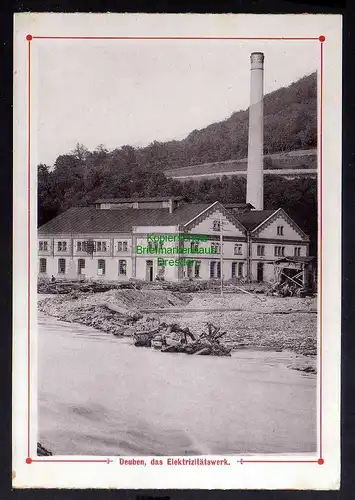 B2759 Hochwasser Katastrophe 1897 Deuben Elektrizitätswerk