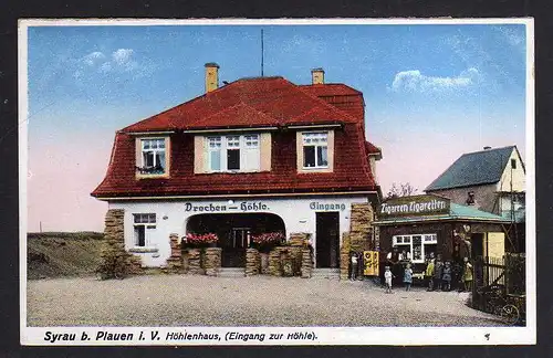 98705 AK Syrau bei Plauen Vogtl. Drachen Höhle Höhlenhaus