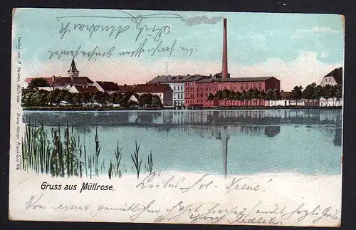 95593 AK Müllrose 1902 See Fabrik