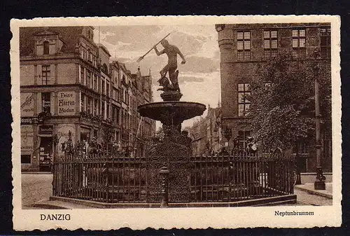 93159 AK Danzig Neptunbrunnen 1932