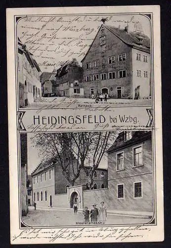 84175 AK  Heidingsfeld Würzburg Rathaus Klosterstrasse 1907