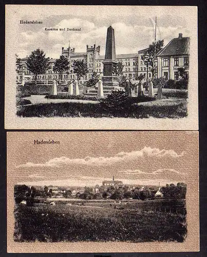 84097 2 AK Haderslev Hadersleben um 1915 Kaserne Denkmal