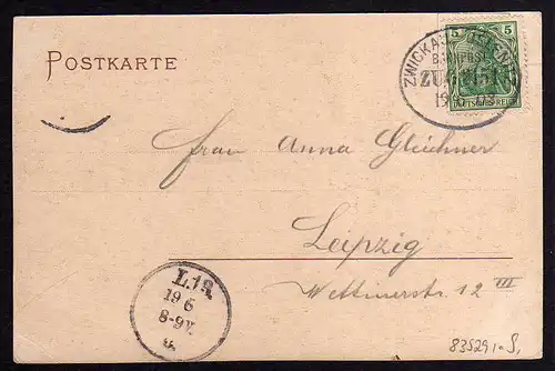 83529 AK Auerbach V. C. Meisels Restaurant 1903 Bahnpost