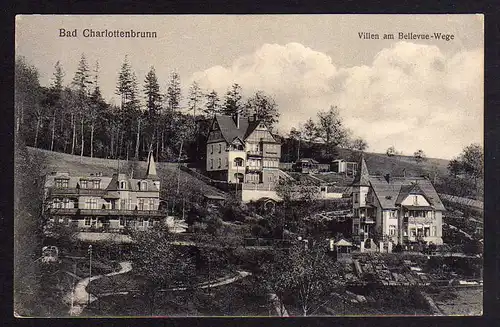 79851 AK Bad Charlottenbrunn Villen am Bellevue Wege 1916