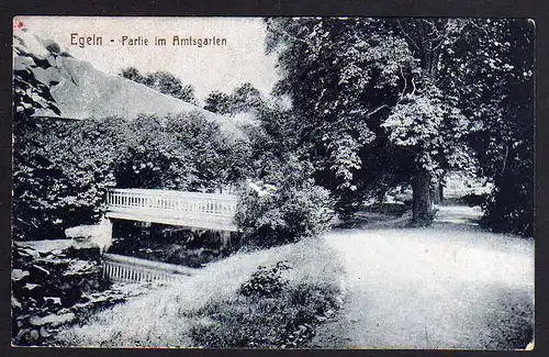 78247 AK Egeln Partie im Amtsgarten 1919