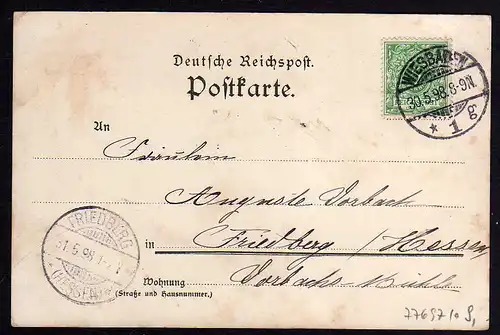 77697 AK Überlingen Künstlerkarte Litho Biese 1898