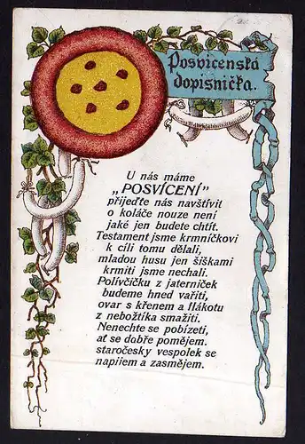 76683 AK Královské Vinohrady 1907 Posvicenska dopisnicka Königliche Weinberge