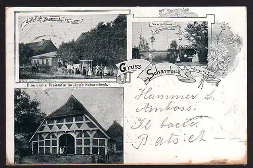 77316 AK Scharmbeck Winsen Luhe Gasthof Rosental Freistätte Lieblings Laube 1902