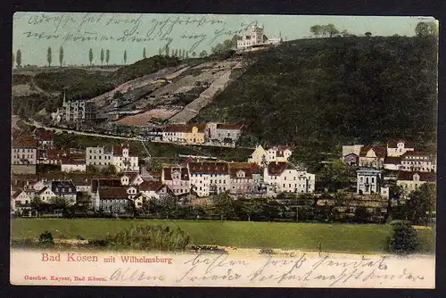 74896 AK Bad Kösen mit Wilhelmsburg 1906