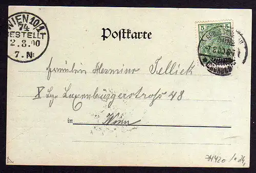 74420 AK Großschönau Hutberg Gaststätte Gross-Schönau 1900