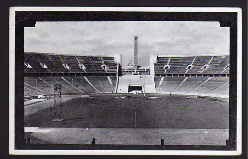 71802 AK Berlin Reichssportfeld Olympia Stadion 1936 Feldpost Glockenturm