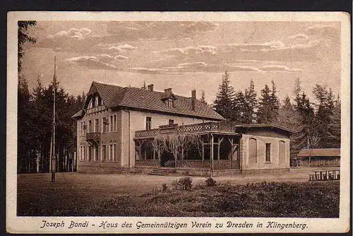 71883 AK Klingenberg Joseph Bondi Haus ca. 1925