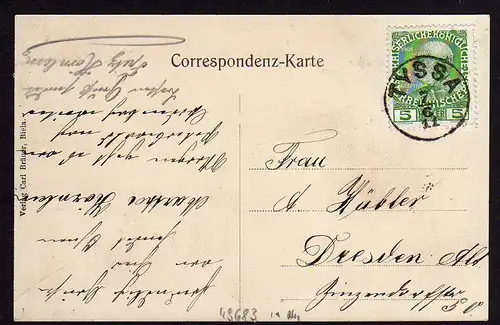 49683 AK Sommerfrische Eiland Hicke ´s Gasthaus gelaufen 1911 Tyssa