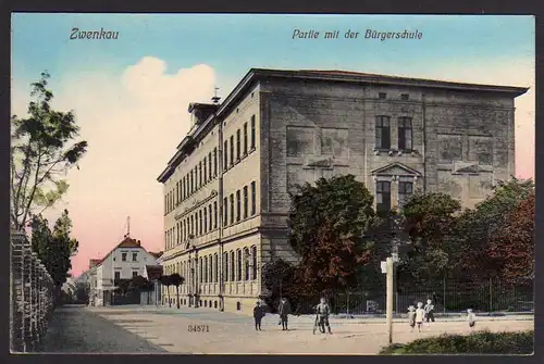 45994 AK Zwenkau Bürgerschule 1925