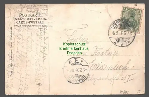 44801 AK Friedrichroda Denkmal Herzog Ernst II. im Schlosspark 1906