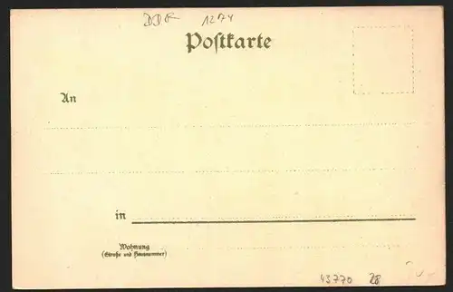 43770 AK Altlandsberg Litho 1900 Bahnhof Kirche