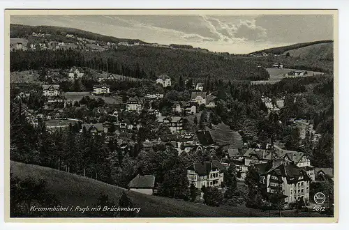 42215 AK Krummhübel Riesengebirge mit Brückenberg