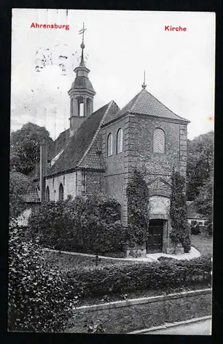 41268 AK Ahrensburg Kirche Vollbild 1914