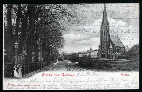 41242 AK Reinbeck Kirche 1904