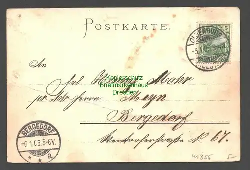 41355 AK Litho Oldenburg in Holstein Litho 1905