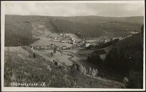 23440 AK Schmalzgrube über Marienberg Sachsen 1936 Landpoststempel Landpost