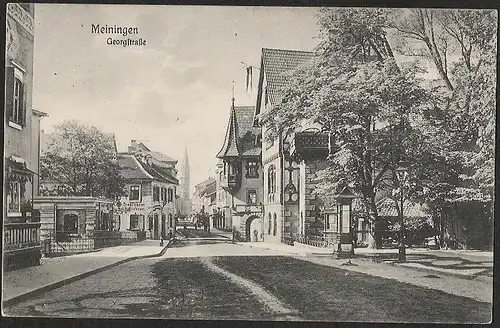 23301 AK Meiningen Georgstrasse 1909, gelaufen 1909
