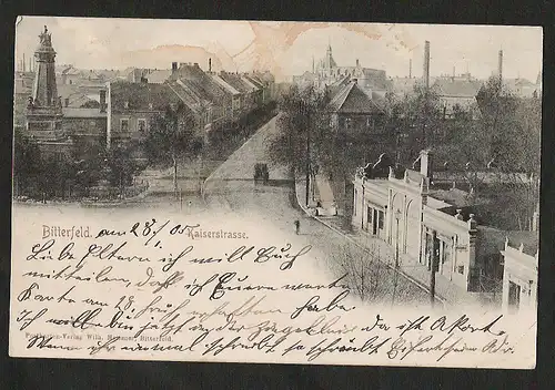 22794 AK Bitterfeld Kaiserstrasse 1905 Verlag : Wilh. Meissner , Bitterfeld