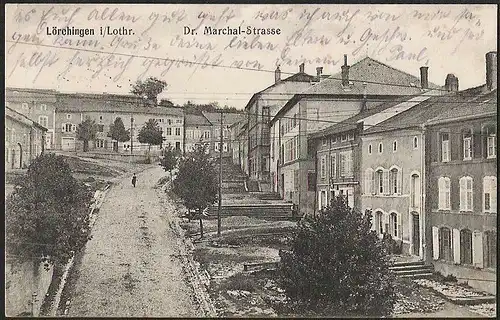23081 AK Lörchingen i. Lothringen Dr. Marchal Strasse Feldpost 1915 Saarburg Wes