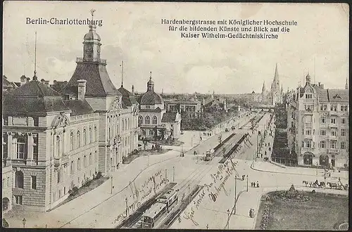 22832 AK Berlin Charlottenburg Hardenbergstrasse Königliche Hochschule 1908