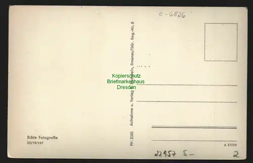 22957 AK Sitzendorf Schwarzatal Luftbild, ungelaufen